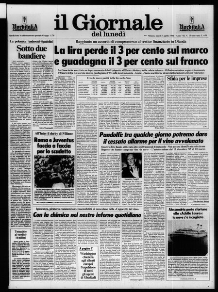 Il giornale del lunedi